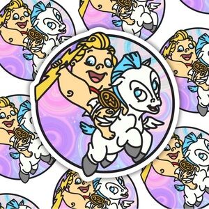 Hercules and Pegasus Sticker